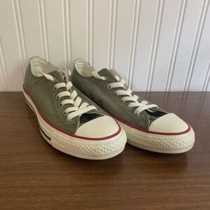 Army Green Low Top Converse